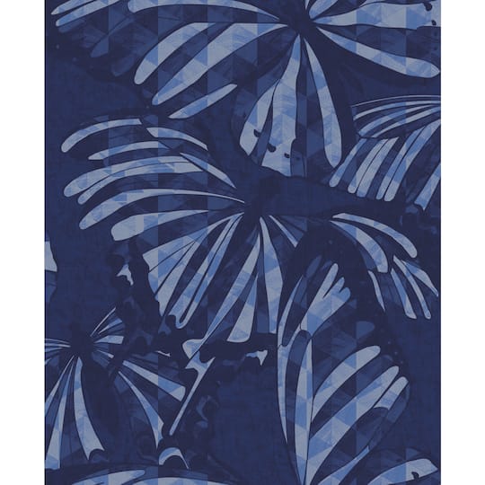 RoomMates Mr. Kate Blue Butterfly Peel & Stick Wallpaper